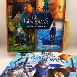 Dreamworks Rise Of The Guardians POP UP Hardcover Books COLLECTIBLES, 2 Books